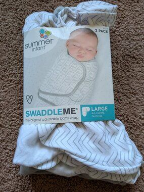 2 Summer Infant Swaddleme Wrap Sacks large 4-6 months 14-18 pounds